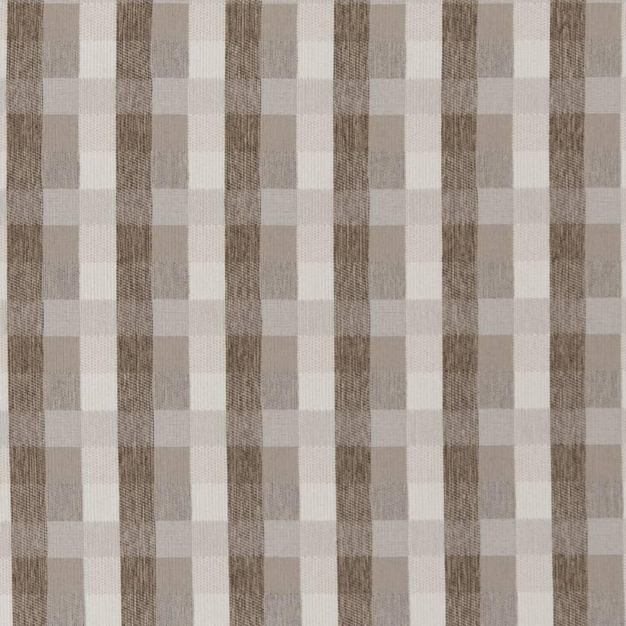 Natural Stain Resistant Performance Pet Friendly Check Plaid Woven Pattern Upholstery Fabric by The Yard - SKU: Menifee Dove